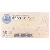 錦尚金 ゆうゆうグローブTPE 手袋 M 100枚 FCA6618-384902