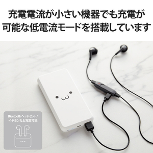 エレコム 5V/3A出力 モバイルバッテリー(10000mAh/15W/C×1+A×1) ホワイトフェイス DE-C38-10000WF-イメージ8