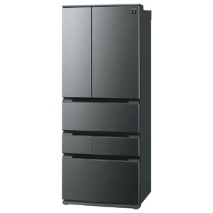 SHARP 【フレンチドア】545L 冷蔵庫 FiT63cmシリーズ冷蔵庫 ダスクダークメタル SJ-MF55R-H-イメージ16