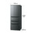 SHARP 【フレンチドア】545L 冷蔵庫 FiT63cmシリーズ冷蔵庫 ダスクダークメタル SJ-MF55R-H-イメージ2