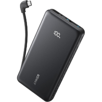 Anker Zolo Power Bank (10000mAh, 22．5W, Built-In USB-Cケーブル) ブラック A110DN11