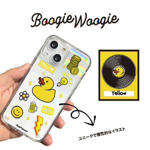 BOOGIE WOOGIE iPhone 14用オーロラケース Yellow BW24102I14-イメージ3