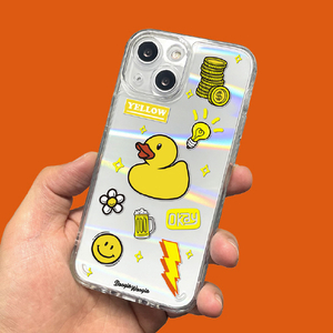 BOOGIE WOOGIE iPhone 14用オーロラケース Yellow BW24102I14-イメージ6