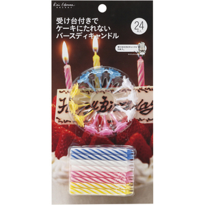 貝印 バースディキャンドル 24本入 Kai House Select DL6352-イメージ1