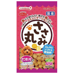 スマック さつまいも味　40ｇ ささみ丸 ｻｻﾐﾏﾙｻﾂﾏｲﾓｱｼﾞ40G-イメージ1