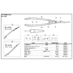 アルスコーポレーション 替刃式軽量刈込鋏 KR-1000-イメージ8