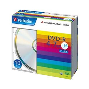 Verbatim データ用DVD-R 4．7GB 1-16倍速 10枚入り DHR47J10V1-イメージ1