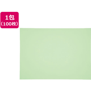 再生色画用紙 四ツ切 わかくさ 100枚 F883386-4NCR-243-イメージ1
