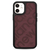 エム・ディー・シー iPhone 12/12 Pro用サイドオーナメントケース スタンプロゴスエード New Balance バーガンディー MD-74689-2-イメージ1