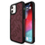 エム・ディー・シー iPhone 12/12 Pro用サイドオーナメントケース スタンプロゴスエード New Balance バーガンディー MD-74689-2-イメージ2