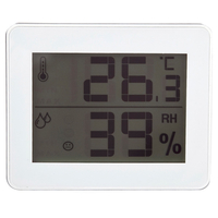 ヤザワ デジタル温湿度計 ホワイト DO01WH