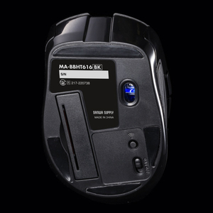 サンワサプライ Bluetooth高速スクロールマウス(チルトホイール・6ボタン) ブラック MA-BBHT616BK-イメージ8