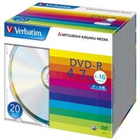 Verbatim データ用DVD-R 4．7GB 1-16倍速 20枚入り DHR47J20V1