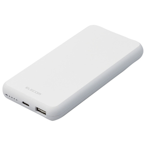 エレコム 5V/3A出力 モバイルバッテリー(10000mAh/15W/C×1+A×1) ホワイト DE-C38-10000WH エレコム 5V/3A出力 モバイルバッテリー(10000mAh/15W/C×1+A×1) ホワイト DE-C38-10000WH