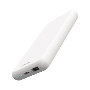 エレコム 5V/3A出力 モバイルバッテリー(10000mAh/15W/C×1+A×1) ホワイト DE-C38-10000WH-イメージ3