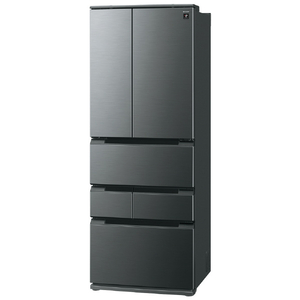SHARP 【フレンチドア】505L 冷蔵庫 FiT63cmシリーズ冷蔵庫 ダスクダークメタル SJ-MF51R-H-イメージ15