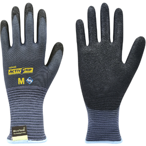 トワロン まとめ買い　ニトリル背抜き手袋　アクティブグリップ　Ｍ　（１０双入） 910-M-イメージ1