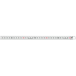 新潟精機 シルバースケール 細巾 快段目盛 300mm FC691NJ-HS-300KD-イメージ1