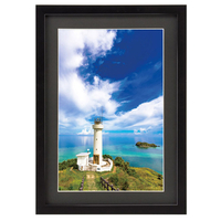 ハクバ 木製額縁 MM-01 ワイド6切サイズ ブラック FWMM01-BKW6