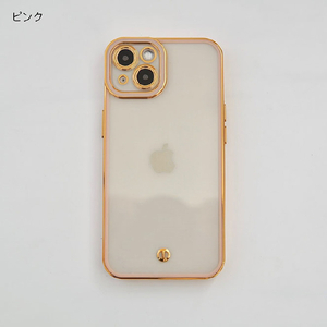 GAACAL iPhone 13 Pro用「クリアクラシカル」クリアTPUケース ピンク P00377PSP-イメージ2