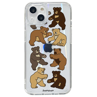 BOOGIE WOOGIE iPhone 14用オーロラケース BEAR×BEAR BW24104I14