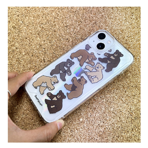 BOOGIE WOOGIE iPhone 14用オーロラケース BEAR×BEAR BW24104I14-イメージ11