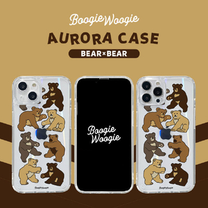 BOOGIE WOOGIE iPhone 14用オーロラケース BEAR×BEAR BW24104I14-イメージ2