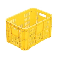 岐阜プラスチック工業 MB型メッシュコンテナーMB-20F 黄 FC197GW-5041694