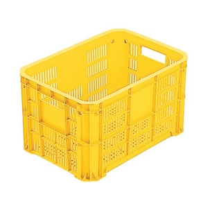 岐阜プラスチック工業 MB型メッシュコンテナーMB-20F 黄 FC197GW-5041694-イメージ1