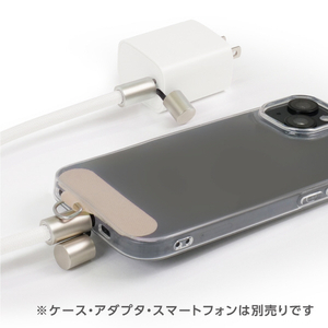 e angle USBストラップケーブル ホワイト ANGL-STR-25-02-W-イメージ10