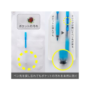 ぺんてる 蛍光ハンディラインS ノック式 スカイブルー 10本 1箱(10本) F868827-SXNS15-S-イメージ6