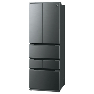 SHARP 【フレンチドア】457L 冷蔵庫 FiT63cmシリーズ冷蔵庫 ダスクダークメタル SJ-MF46R-H-イメージ17