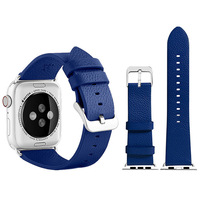 VPG Apple Watch用本革バンド(38-40mm) ブルー AW-LE01BL