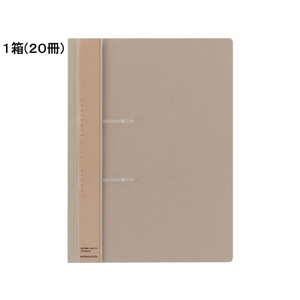 コクヨ ファスナーファイル〈レポート〉 A4タテ 2穴 100枚収容 セピア20冊 1箱(20冊) F836214-ﾌ-P160S-イメージ1