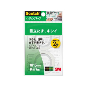 3M スコッチ メンディングテープ小巻詰替用 15mm幅 2巻 FC784YM-CM15-R2P-イメージ1