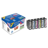 JIT エプソン用リサイクルインクカートリッジ (増量) 6色セット KUI-6CL-L対応 BK/C/M/Y/LC/LM JIT-EKUIL6P