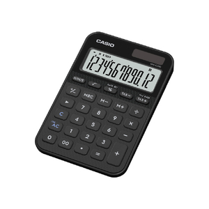 カシオ カラフル電卓 ブラック MW-C20D-BK-N-イメージ1