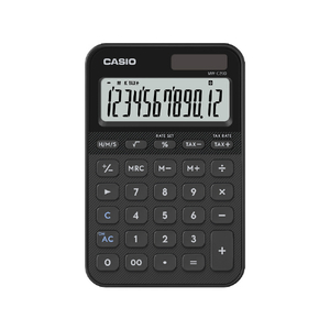 カシオ カラフル電卓 ブラック MW-C20D-BK-N-イメージ2