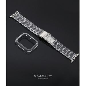 WEARPLANET Apple Watch 40mm用保護ケース付きクリアチェーンバンド クリア WP23105AW-イメージ13