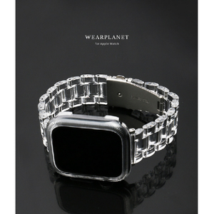 WEARPLANET Apple Watch 40mm用保護ケース付きクリアチェーンバンド クリア WP23105AW-イメージ14