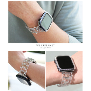 WEARPLANET Apple Watch 40mm用保護ケース付きクリアチェーンバンド クリア WP23105AW-イメージ16