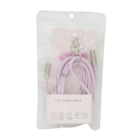 e angle ANGL-STR-25-02-P USBストラップケーブル ピンク|エディオン