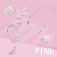 e angle ANGL-STR-25-02-P USBストラップケーブル ピンク|エディオン