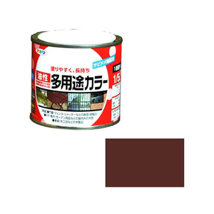 アサヒペン 油性多用途カラー 1／5L チョコレート FC691NV-イメージ1