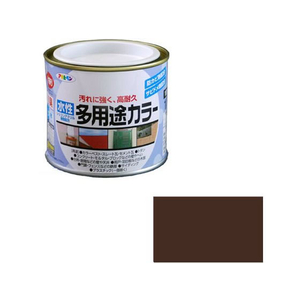 アサヒペン 水性多用途カラー 1／5L こげ茶 FC676PM-イメージ1