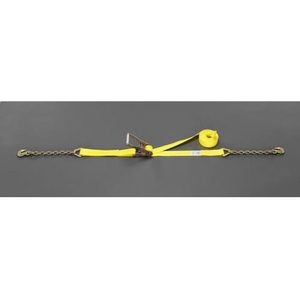 エスコ ベルト荷締機 チェーン・フック付 1500kg 50mm×8.3m FCZ0166-EA982BC-11-イメージ1