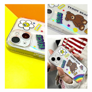 BOOGIE WOOGIE iPhone 14 Pro用オーロラケース Teddy Bear BW24106I14P-イメージ11