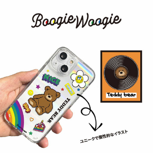 BOOGIE WOOGIE iPhone 14 Pro用オーロラケース Teddy Bear BW24106I14P-イメージ3