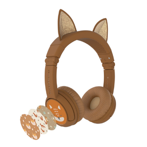 Onanoff キッズ用ヘッドホン BuddyPhones PlayEars+ with BEAM MIC FOX BT-BP-PLAYP-EARS-FOX-イメージ3
