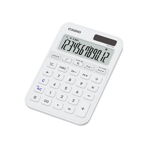カシオ カラフル電卓 ホワイト MW-C20D-WE-N-イメージ1